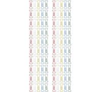 Katnetoly 100 pezzi Forma Multicolore Metallo Carta Clips