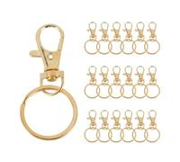 Katnetoly 100 Pezzi Ganci Girevoli Moschettoni per Cordino con, Ganci per Clip Un Catena Chiave Moschettoni Un Moschettone per Gioielli DIY