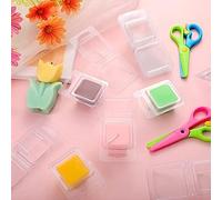 Katnetoly 100 Pezzi Stampi In per Fusione Stampi Trasparenti 1 Oz Stampi per Candele Quadrati per Cioccolatini Fai da Te per Sciogliere Wickless Candele Produzione di Sapone