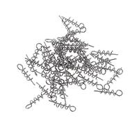 Katnetoly 100 pz Perno di centraggio del Gancio da Pesca con Chiusura a Molla Torsione per manovella a Morbida