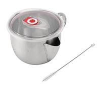 Katnetoly 1000 Ml Multifunzione nel Acciaio Inossidabile 304 con Salsa D'Olio Zuppa di Grasso Grasso Separatore di Grasso Filtro Filtro Ciotola Ciotola Utensili Da Cucina