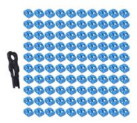 Katnetoly 100PZ Blu RJ45 Port Ethernet LAN Hub Anti Copertura Antipolvere Plug cap Blockout Protector con Serratura e Chiave Proprietarie