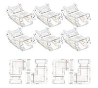 Katnetoly 10PCS 2 Pin 8Mm Cob Kit Connettore LED Parti di Ricambio per Strisce LED Cob 8Mm