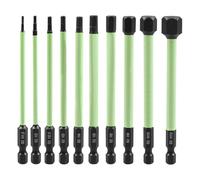 Katnetoly 10pcs da 1/4 Pollici di Perforazione Kex Set di Bit per Trapano A Trapano Set da 1/4 Pollch Gambo Esagono 2 In Acciaio Esadecima