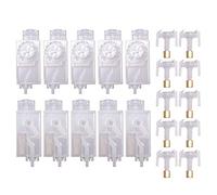 Katnetoly 10PCS DX5 Damper Ink per TX800 XP600 Mimaki TS3 JV33 CJV30 TS5 JV2 Galaxy Inkjet Printer Dumper Filter Solvente Un Base d'Acqua