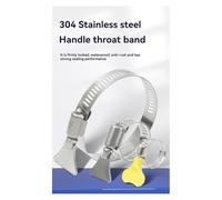 Katnetoly 10pcs Morsetti per Tubo A Regolabile da 32-44 mm In Acciaio Inossidabile Azionamento Twist Clip per Tubi Stretti per L'Impugnatura del Tubo Sicuro