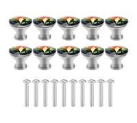 Katnetoly 10PZ 30MM Manopole nel Colorato Manopole per Mobili nel Vetro Maniglioni per Cassetti Cassetto per Cassetti e Comò