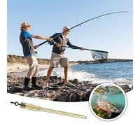 Katnetoly 10Pz Connettore Pesca Alla Carpa Girelle per Tubi In PVA Steli Steli Solidi per Borsa Inserto di Terminale Terminale Attrezzatura Da Schiacciare