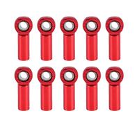 Katnetoly 10PZ M3 Ball Joint Link Bar Rod Seals Testa Un Sfera Tie Rod End per 1/10 Rc Truck Car Truck Rosso