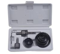 Katnetoly 11 PZ Foro Taglio Set Kit Strumento Di Perforazione Taglierina Del Metallo Di Legno 19-64mm Mandrini Di Alta QualitÀ Punte Di Carotiere Lavorazione Del Legno