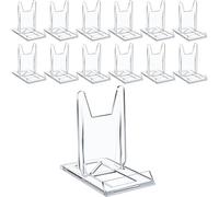 Katnetoly 12 Confezioni di Scaffali In Acrilico per Esporre Tablet, per Casa, Ufficio, Album Fotografico, CD, Riviste, Cartoline, Immagini, Opere D'Arte