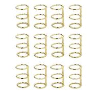 Katnetoly 12 Pezzi 3 Anelli per Libri Ad Anelli Raccoglitori per Fogli Anelli per Libri da Ufficio Snap Split Incernierati 20Mm Diametro Interno per Libri in