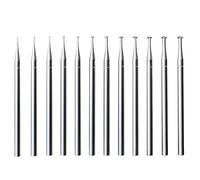 Katnetoly 12 Pezzi 45º Hart Burr - Punte per Incisione di Gioielli con Gambo da 3/32 Pollici 45 Gradi Heart Burs per Lapidario 009-023