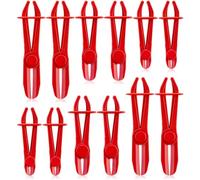 Katnetoly 12 Pinze per Fascette Stringitubo, Pinze per Stringere I Tubi, Pinze per Tubi del Carburante, Fascette per Tubi del Carburante, Rosso, 3 Dimensioni