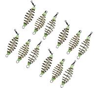 Katnetoly 12 Pz Luminoso Pesca alla Carpa Alimentatore Bobina Metodo Inline Attrezzatura da Pesca Lanciatore Esche Metodo nel Esche Cage Basket Esche