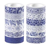 Katnetoly 12 Rotoli di Nastro Washi A Forma di Sirena, per Scrapbooking, Nastri, Decorazioni per Diari, Kawaii