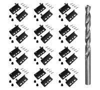 Katnetoly 12 Set di Cerniere per con Boccola Nascosta Porta 'Armadietto per Porte In Legno, Cassetti