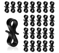 Katnetoly 120 Ganci per Grondaie Esterne, Ganci A S Riutilizzabili, per Appendere Luci di Natale, di Ghiacciolo, Decorazioni per di Natale