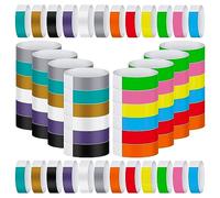 Katnetoly 1200 Pezzi Fascette da Polso Impermeabili Braccialetti al Neon per Concerti Braccialetti per Colori Delle Feste Alta Qualità Facile da Usare