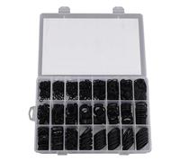 Katnetoly 1200 Pezzi Rondella di Tenuta O-Ring Kit O-Ring In Gomma Nera Guarnizione Idraulica Resistente All'Olio per Alte Temperature