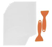 Katnetoly 12PZ Film FEP 200X140X0.15 Mm di Spessore per Stampanti 3D UV, Resina LCD SLA, con 2 Pezzi di Ricambio Spatole nel Plastica