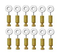 Katnetoly 12pz Strumenti Fai-da-Te per la Lavorazione della Pelle Strumenti per Lavorazioni in Pelle Ago Fissaggio Punti 0-6mm