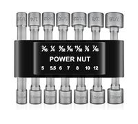 Katnetoly 14 Pezzi di Chiave A Bussola Esagonale Potente, Impugnatura Esagonale, Cacciavite, Prolunga, Inserto per Cacciavite Pneumatico