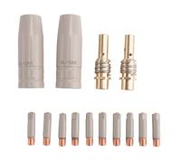 Katnetoly 14Pc 15AK Rivestimento Protezione Ugello Antiaderente Saldatura Airless Gas Protezione Macchina Manicotto Protettivo 0.8mm