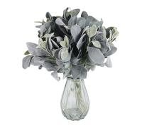 Katnetoly 15 Pezzi Artificiali Floccati Agnelli Orecchio Verde Stelo Finto Orecchio di Agnello Rami Raccoglie Centrotavola Matrimonio