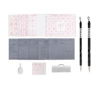 Katnetoly 15 Pezzi Set di Pennelli per Calligrafia Cinese, Tessuto per Scrivere Ad Acqua, Carta Magica, Kit per Calligrafia Riscrivibile per Principianti