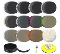 Katnetoly 150 PZ Dischi Abrasivi da 3 Pollici Carburo di Silicio 400-10000 Wet/Dry Hook e Loop Carta Vetrata per Smerigliatrice Trapano