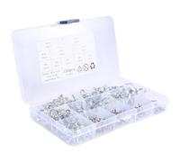 Katnetoly 150 Pz/Set Clip un Molla nel Acciaio Inossidabile Morsetto per Tubo di Fissaggio Tubo del Carburante Tubo 'Acqua Tubo 'Aria Strumenti Idraulici per Auto