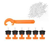 Katnetoly 151 Pz Piatti Cunei Livello nel Ceramica Distanziatori Piastrelle Riutilizzabile Pavimento Pavimento Piastrelle Livellamento Livellatore Localizzatore Distanziatori Pinza