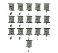 Katnetoly 16 Ganci per Tendalino per, Ganci per Binari in Legno di Cedro per da per Roulotte e