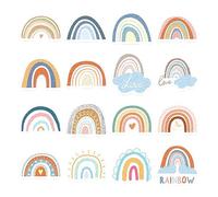 Katnetoly 16 PCS Calm Stickers Rainbow Styles Tattile Ruvido Textured per Ansia Sensoriale, Articoli per Alleviare L'Ansia da Stress