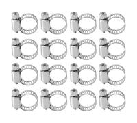 Katnetoly 16 Pezzi In Acciaio Regolabile Per Carburante Auto Tubo Morsetto Tubo Di Tenuta Clip 6-12 Mm