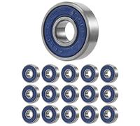 Katnetoly 16 Pezzi Professionali Attrito ABEC 9 Ruote A Rulli per Skateboard di Alta Precisione con Cuscinetti di Ricambio in Acciaio