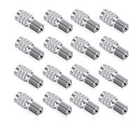 Katnetoly 16pezzi Tappi per Valvole A Doppio Stelo Tappi per Valvole Gonfiabili per Pneumatici Flusso Attraverso Pneumatici Tappi per Pneumatici Ad Alta Pressione per Camion Auto RV Semi Bus