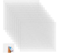 Katnetoly 18 Pezzi Fogli di Stampa in PVC Resistente al 3D-Penna, 7.09x5,91 Pollici Accessori 3D-Pen, Stampi Fai-da-Te Stampati 3D