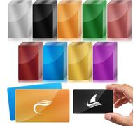 Katnetoly 180 Pezzi Grezzi per Incisione su Metallo Foglio di Alluminio Colorato Incisione Biglietti da Visita Incisione Carte Regalo DIY B