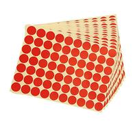Katnetoly 19Mm Circles Round Code Stickers Etichette Adesive Autoadesive Rosse