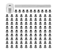 Katnetoly 1Set Tools 100PZ Rivets Strumenti per L'Installazione dei Chiodi con Chiodi nel