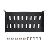 Katnetoly 1U Server Rack Mount Shelf con Vassoio A Sbalzo Ventilato per per Attrezzature da 19 Pollici