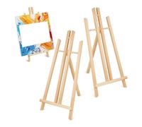 Katnetoly 2 Cavalletti da Tavolo da 17 Pollici, Cavalletto per Pittura, Cavalletto per Feste, per Pittura, Cavalletto per Pittura su Tela