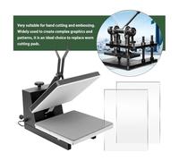 Katnetoly 2 Confezioni di Piastre di Taglio Trasparenti, 8,7 X 6,1 Pollici, Cuscinetti per Fustellatura per Macchina da Fustellatura e Goffratura Artigianale