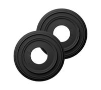 Katnetoly 2 Confezioni Medaglioni Soffitto In PU,Piastra Copertura per Soffitto,per Apparecchi Illuminazione e Ventilatori Soffitto,12-1/4pollici Diametro Esterno X 4pollici Diametro Interno