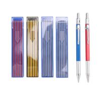 Katnetoly 2 Matite Meccaniche Ricariche Rotonde Matite con Pennarello per Saldatura In Metallo per Installatore/Saldatore di Tubi