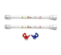 Katnetoly 2 Pcs Airless Spruzzatore di di Prolunga Lega di Alluminio per Spruzzatore di Airless Sedi Ugello Spruzzatore di Protezione Sostituzione Universale