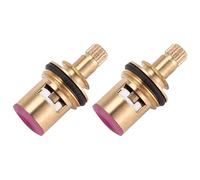 Katnetoly 2 Pezzi 1/2 Pollice 20 Denti Cartuccia Ceramica Rubinetto Disco Quarto Sostituzione Valvola Calda