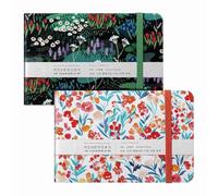 Katnetoly 2 Pezzi di Album da Disegno per Acquerelli 3,5x5,5 Pollici, Diario Portatile per Acquerelli, 20 Fogli/40 Pagine, 140 Libbre/300 G/M², per Pittura e Schizzi